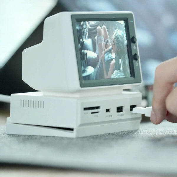 Docking Station Hagibis màn hình mini 3.5 inch IPS AIDA64 - Giám Sát CPU RAM HDD Thời Gian Thực, Hub USB-C Đa Năng Cho Laptop, PC