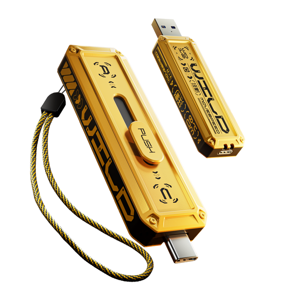 Ổ đĩa flash MOVESPEED USB 3.2 Gen2 + Type C, Tốc độ đọc/ghi 128GB-2TB, 1000MB/giây, Giao diện kép, Thiết kế đẩy-kéo