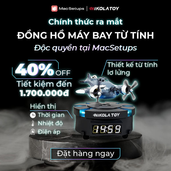 Sản phẩm trang trí Workspace sáng tạo NIKOLATOY - Mô hình lơ lững