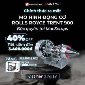 Mô hình động cơ tuốc bin quạt Rolls Royce Trent 900 NikolaToy (40cm/15.7in)
