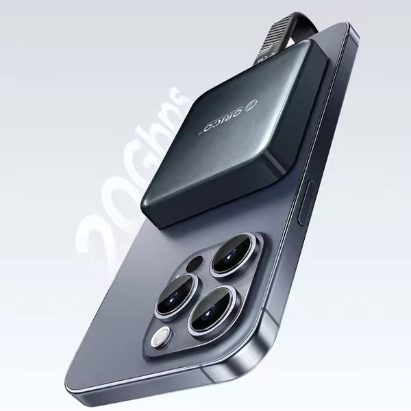 Ổ SSD Nam Châm Từ Tính ORICO - Tốc Độ 20Gbps, Hỗ Trợ Quay 4K ProRes Cho iPhone 15 Pro Trở Lên