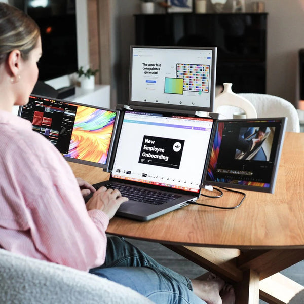 Màn Hình Mở Rộng Laptop FOPO - Xoay 225°, Cáp Đơn, Nâng Hiệu Suất 4 Lần