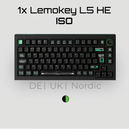 Bàn Phím Lemokey L5 HE 8K - Tốc Độ Phản Hồi Chớp Nhoáng, Chinh Phục Mọi Trận Đấu