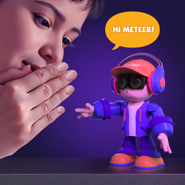 Robot Meteer AI Trò Chuyện Thông Minh - Nhảy Theo Nhạc, Kết Nối Bluetooth