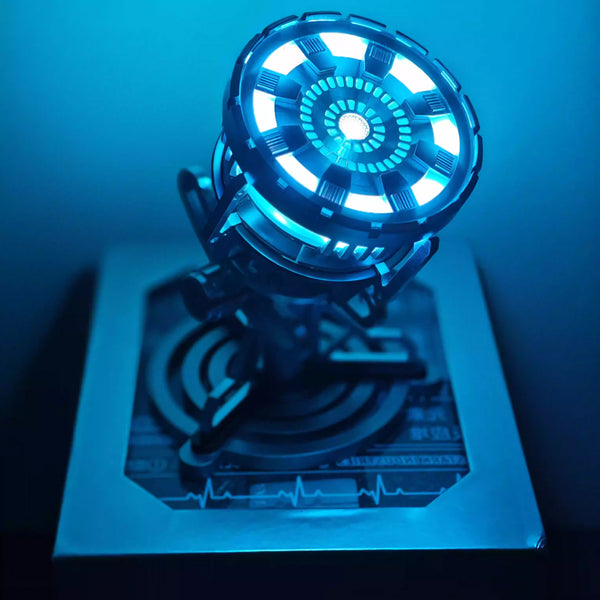 Mô Hình Lò Phản Ứng Hồ Quang Iron man - Arc Reactor Mark 5 gen 3, Đèn LED phát sáng, Mô Phỏng Sắc Nét