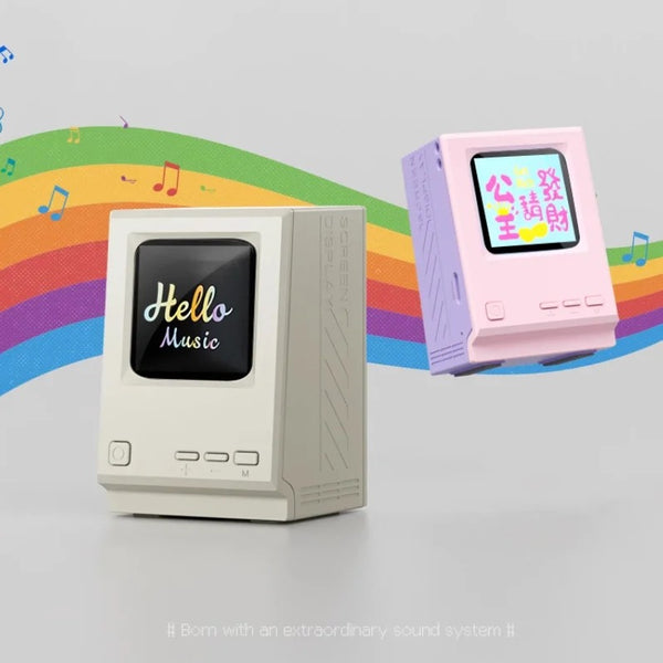 Loa Bluetooth Retro | Tích hợp màn hình hiển thị lời bài hát