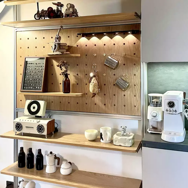 Kệ treo đồ đa năng DIY - Làm từ khung nhôm định hình, không khoan tường dễ dàng lắp đặt