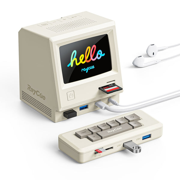 RayCue 128K | Docking Station và Hub đa năng phong cách Retro cổ điển