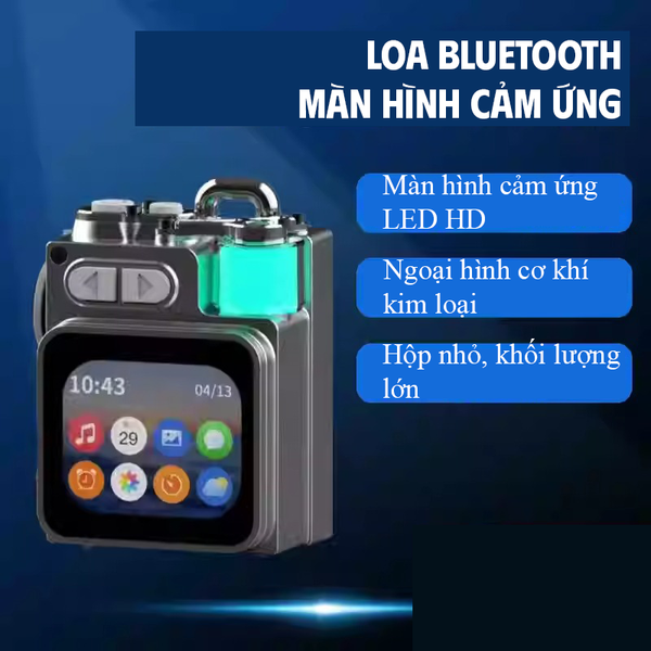 Loa Bluetooth Kim Loại - Thiết Kế Sang Trọng, Âm Thanh Mạnh Mẽ, Chống Nước, Pin Trâu