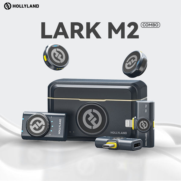 Micro Không Dây Hollyland Lark M2 - Âm Thanh Hi-Fi, Khử Ồn, Pin 40 Giờ